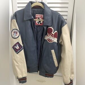 Walt Disney world Reunion leather Jacket
